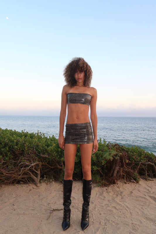 SERPENTINE MINI SKIRT