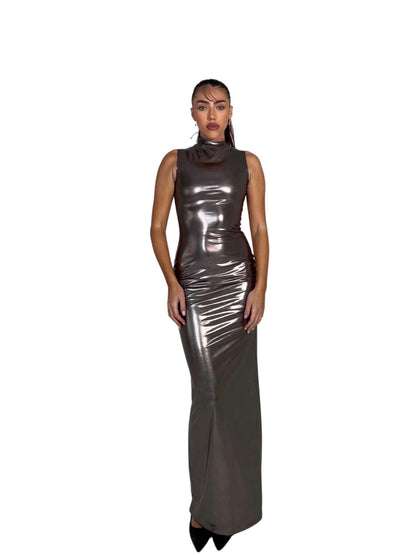 ASYMMETRIC TURTLENECK LACE UP DRESS SIREN THE BRAND ASYMMETRIC TURTLENECK LACE UP DRESS SIREN THE BRAND