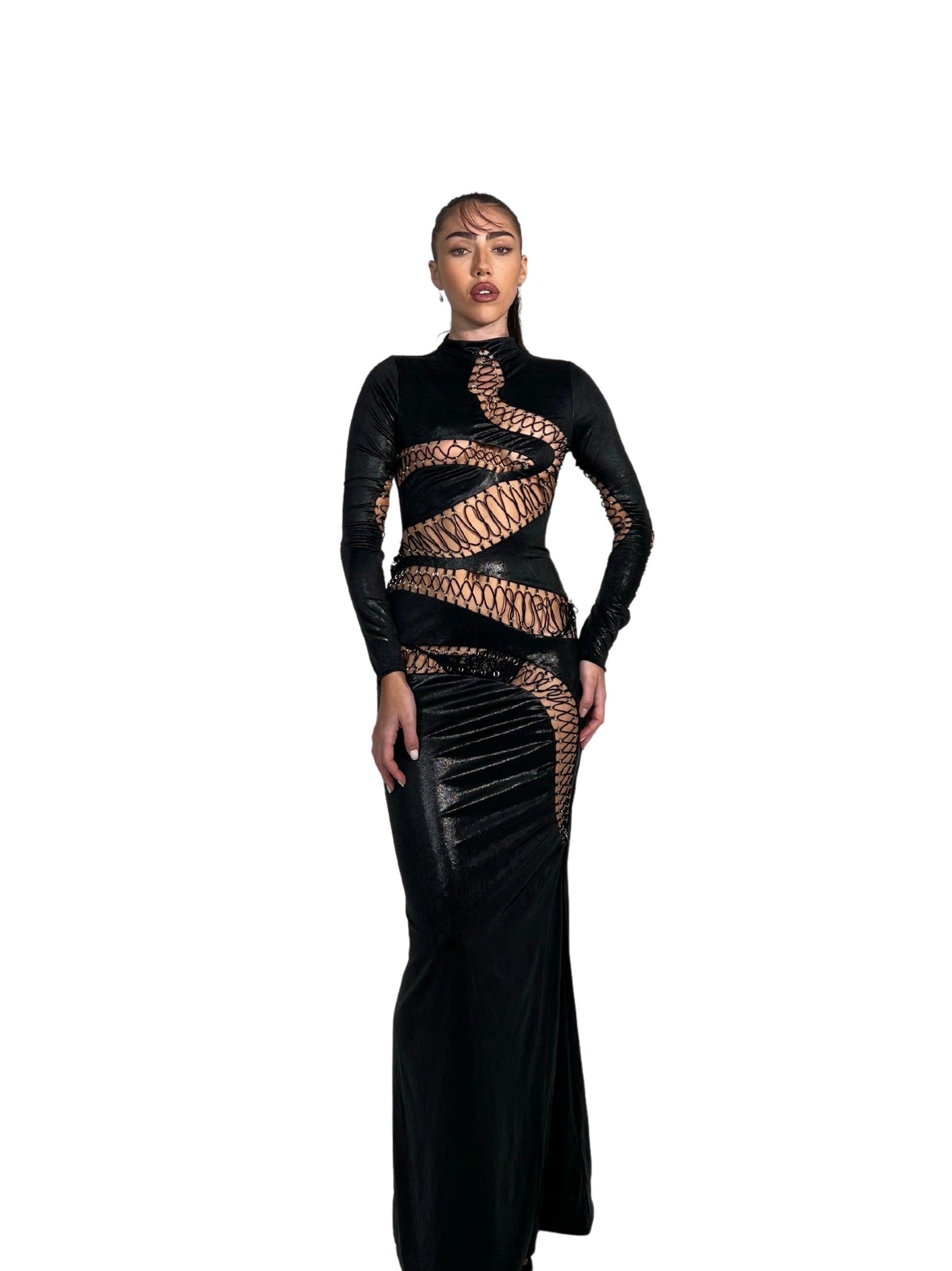 SNAKE LACE-UP DRESS SMALL SNAKE LACE-UP DRESS SMALL